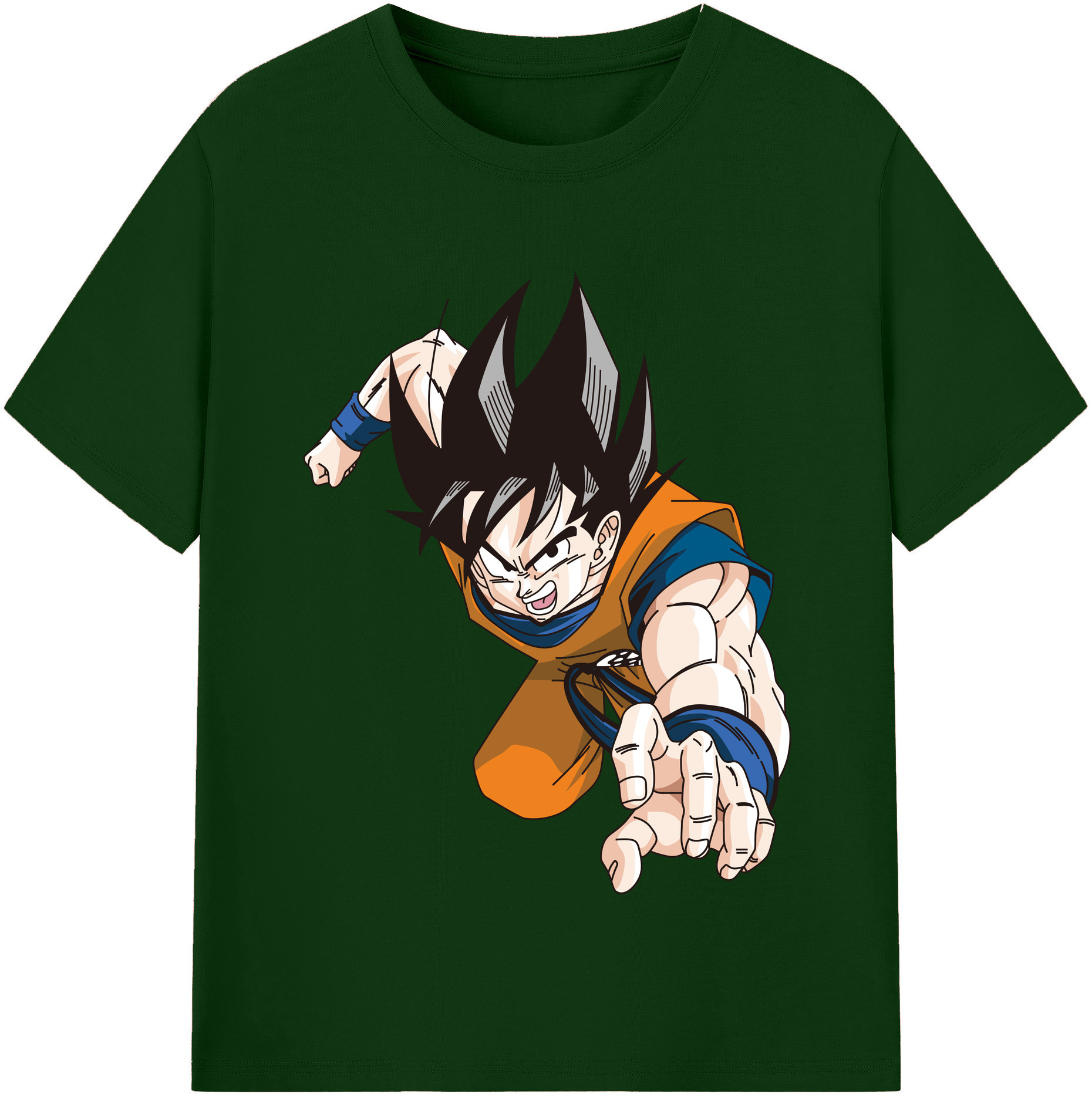 （画像用） ドラゴンボール 孫悟空（そん ごくう）Son Goku カカロット DRAGON BALL Kakarotto 綿100％半袖Tシャツ（フロントプリント）